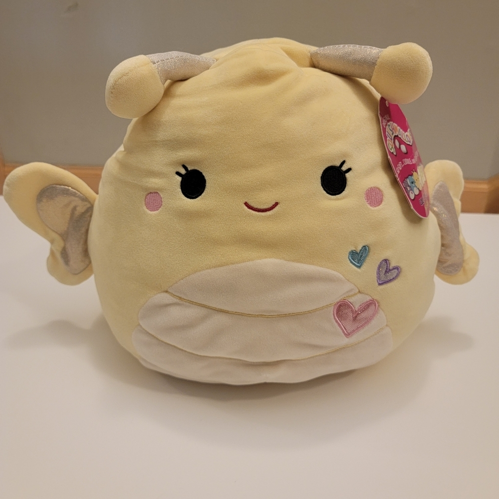 New Squishmallows Nixie Butterfly Yellow 11” Valentines Plush Toy
